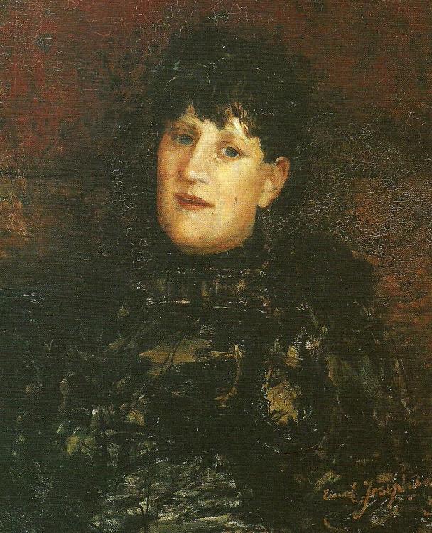 Ernst Josephson portrattan av olga gjorkegren-fahraeus. oil painting picture